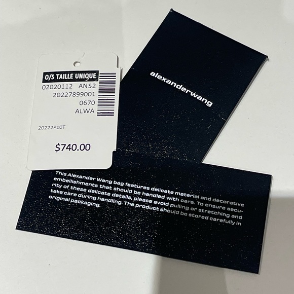 Alexander Wang Embellished Pink Micro Marques Satin Hand Bag - Picture 6 of 11